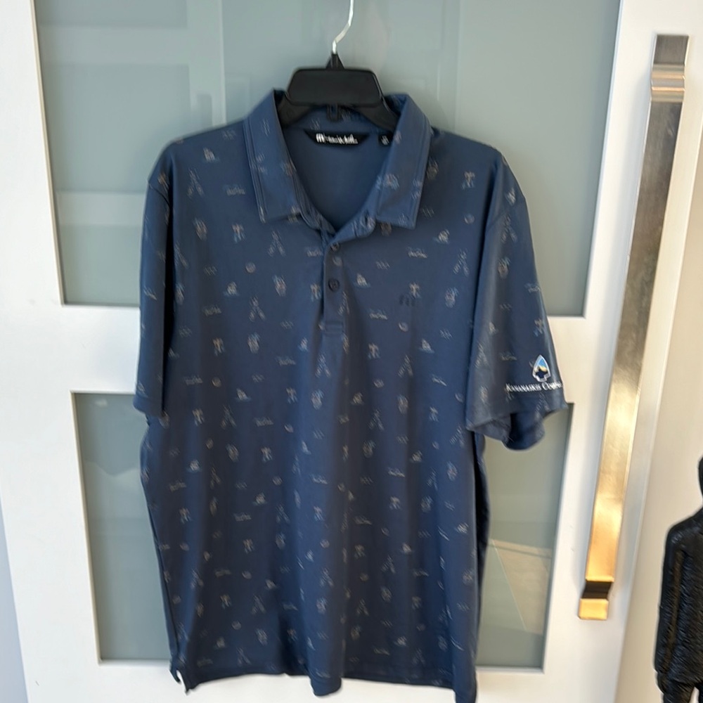 Travis Mather Men's Blue Polo Shirt